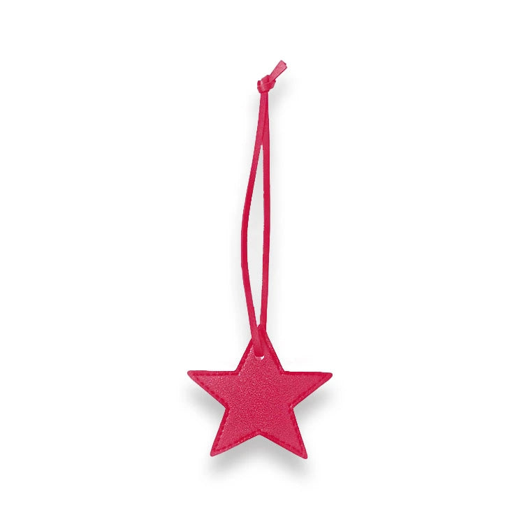 Stylish Leather Star Bag Charm - Trendy Bag Accessory