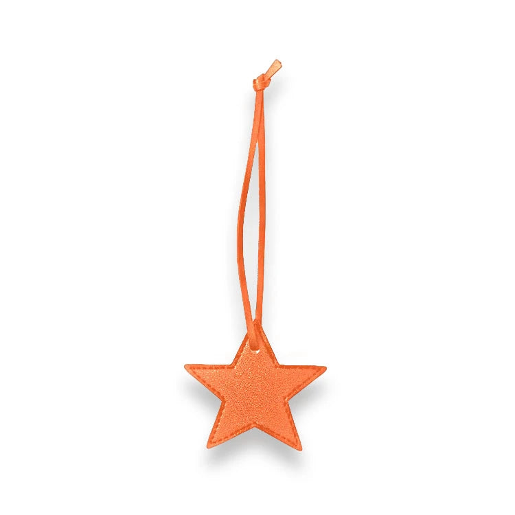 Stylish Leather Star Bag Charm - Trendy Bag Accessory